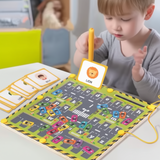 Kids Magnetic Color & Word Maze Wooden Montessori Puzzle (2025-18)