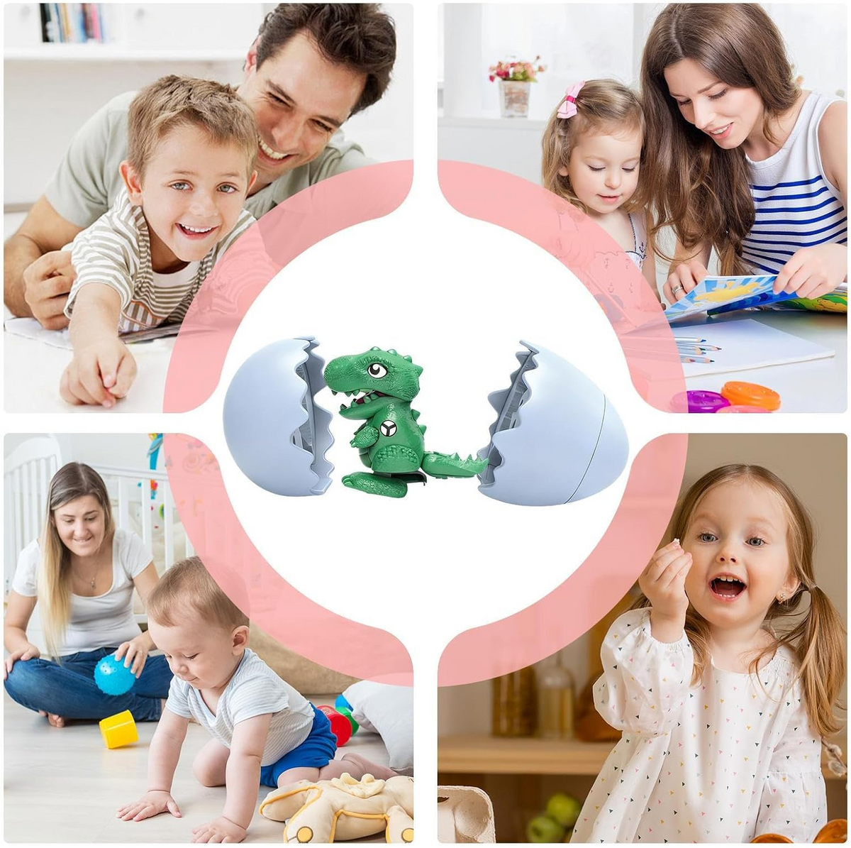 Dinosaur Egg Toy Wind-Up Dino Hatching Surprise for Kids (9988-171)