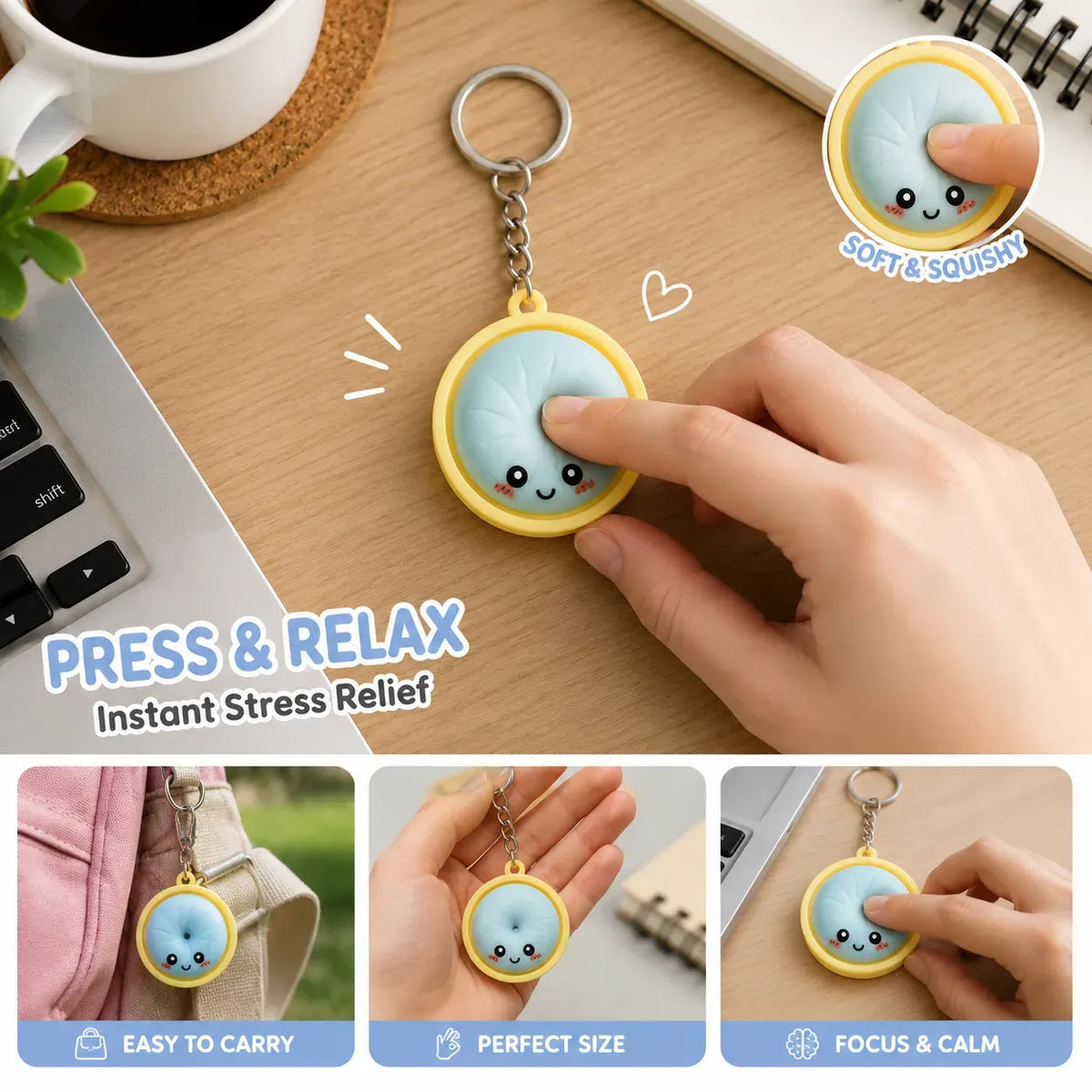 Colorful Mini Dumpling Keychain (DS)