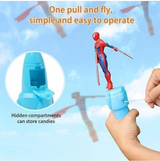 Flying Spiderman Action Toy for Kids – Hand Press Launcher Toy (9106)