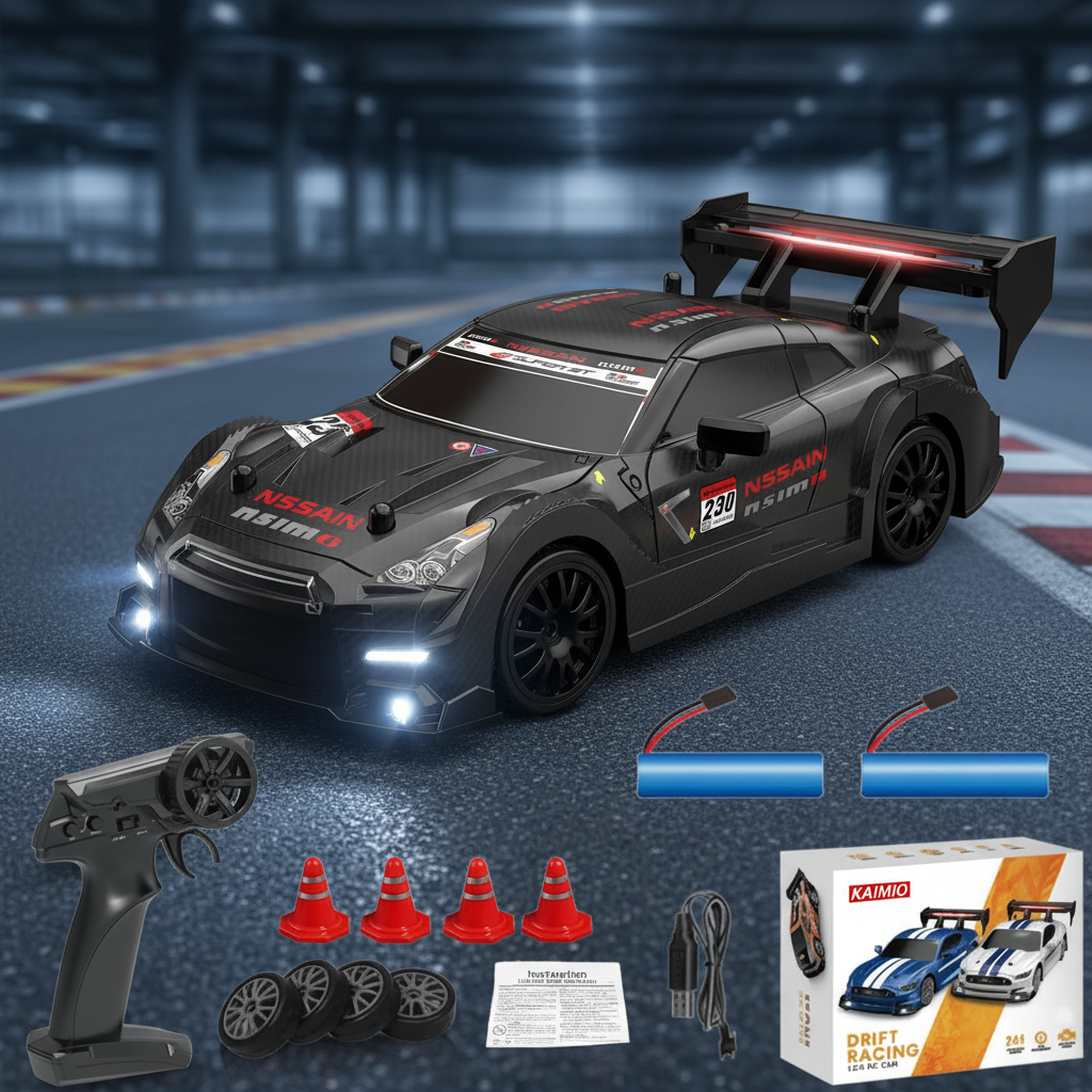 RC Nissan GT-R Drift Car for Kids – 2.4GHz High Speed (8601)