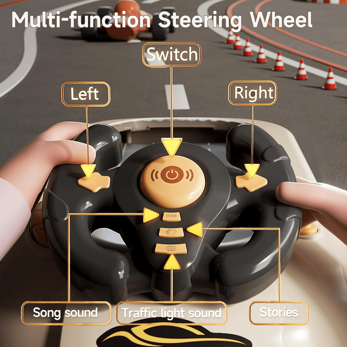 Simulated Driving Car Racing Game For Kids (662-6)