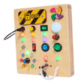 Electric Educational Wooden Montessori Toy with LED Light Switch (TC-044)