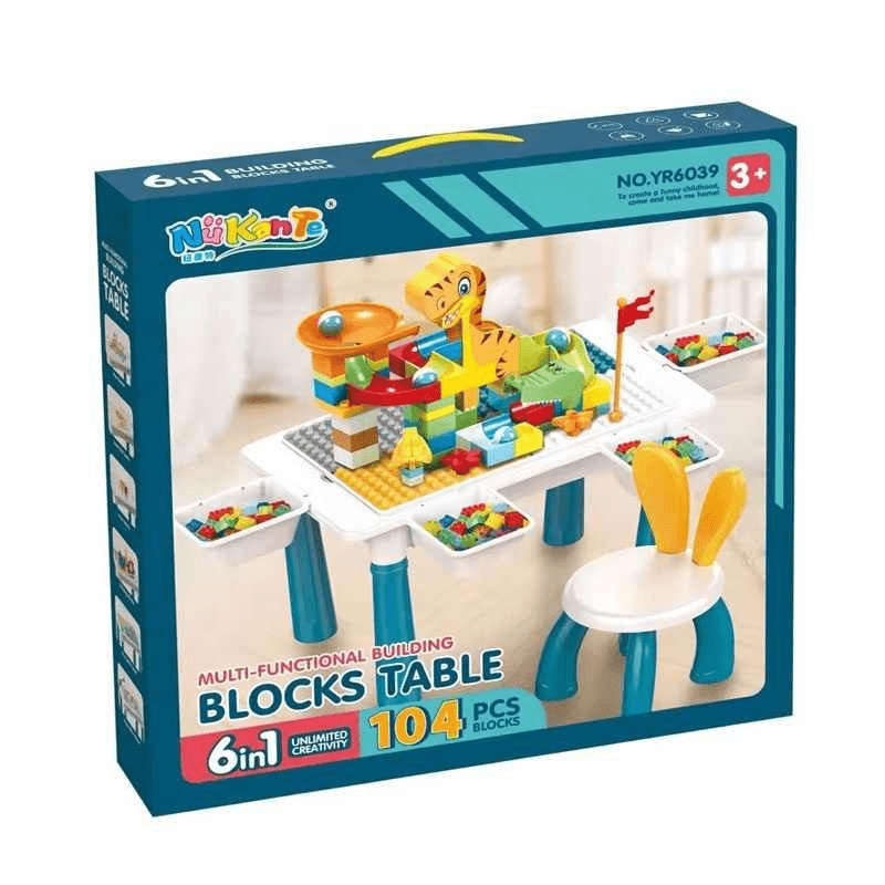 DIY Animal World Table Building Blocks For Kids - 102 Pcs