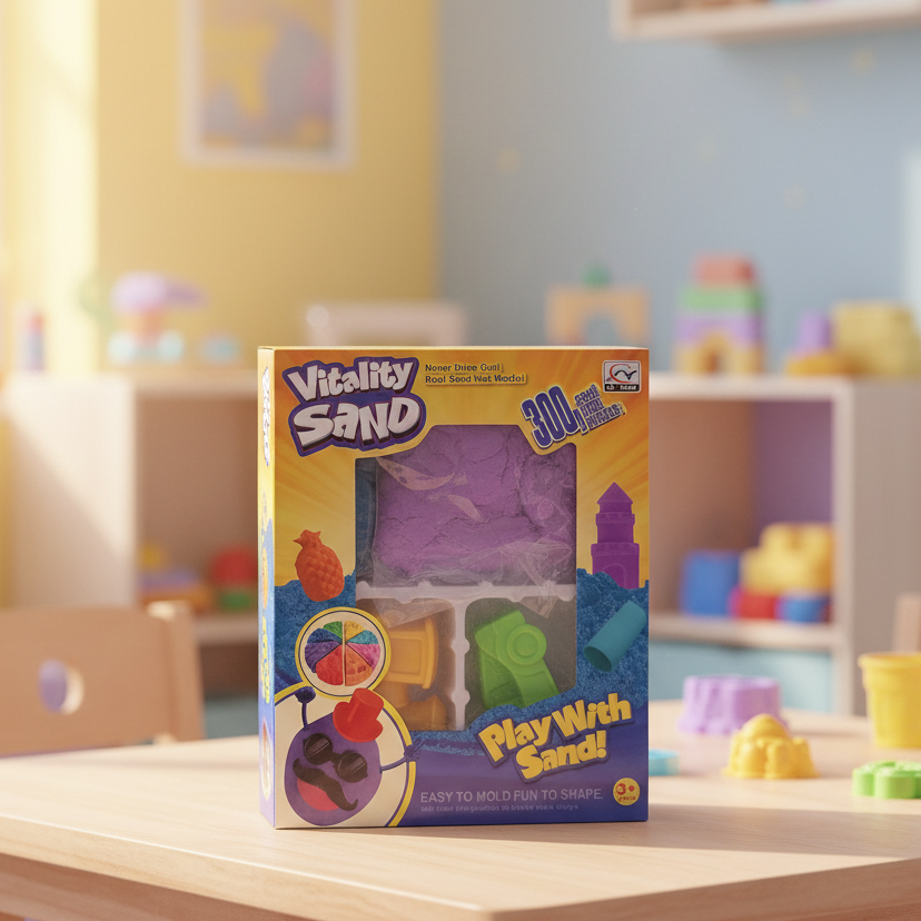 Vitality Sand Play Set (300g) with Moulds (1906)