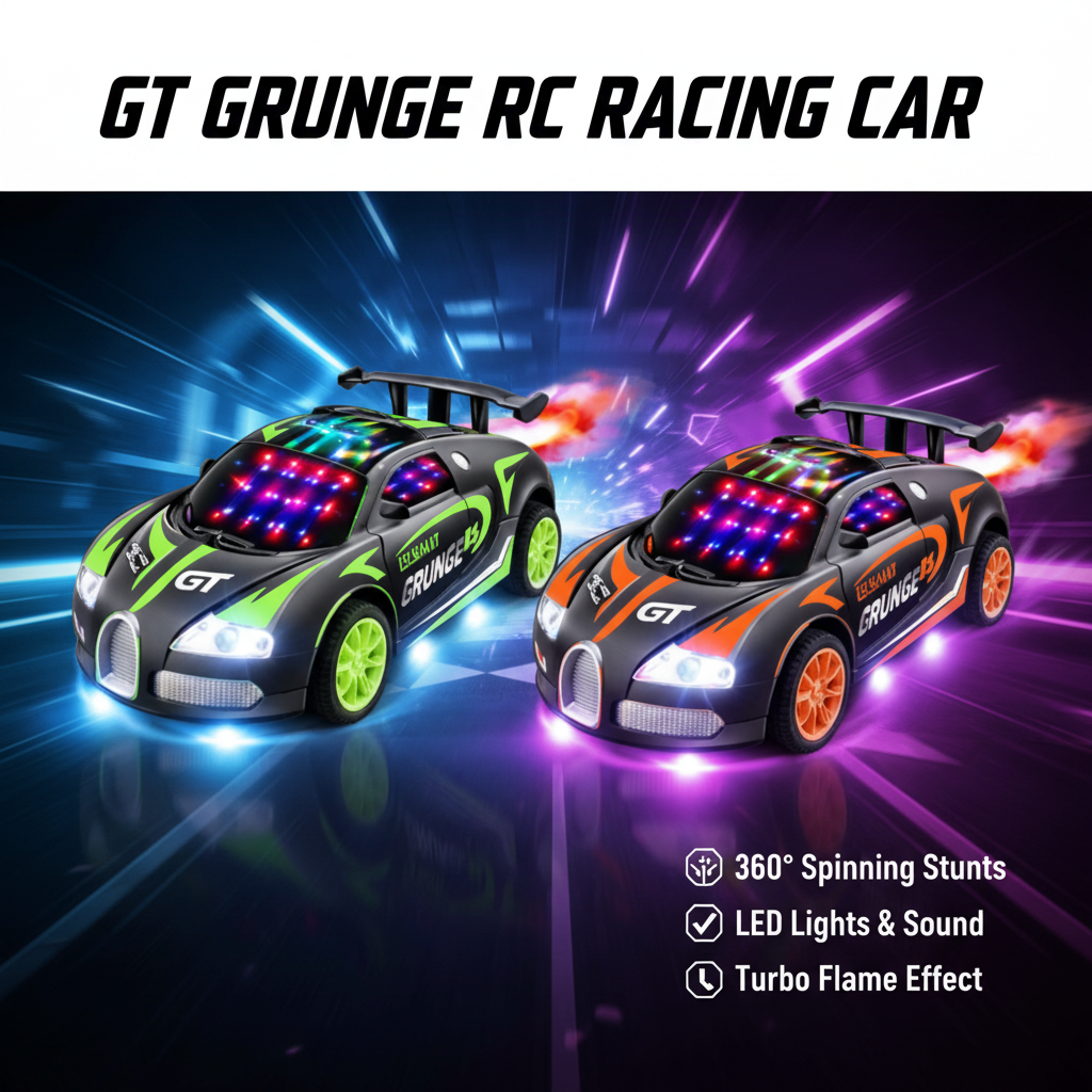 Spray Remote Control Car with Smoke Effect & LED Lights (6507CH)