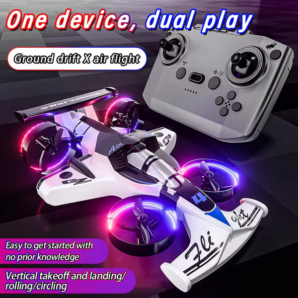 2-in-1 Flying RC Drone & Stunt Car for Kids | Remote Control Toy – Toynix