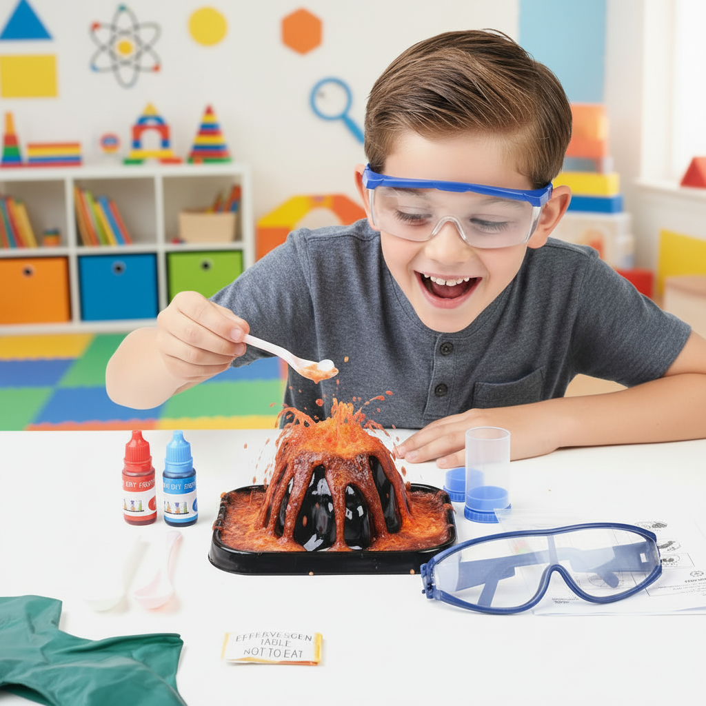 Mega Science Discovery Volcano Kit (27 Pcs) –  Educational STEM Learning for Kids