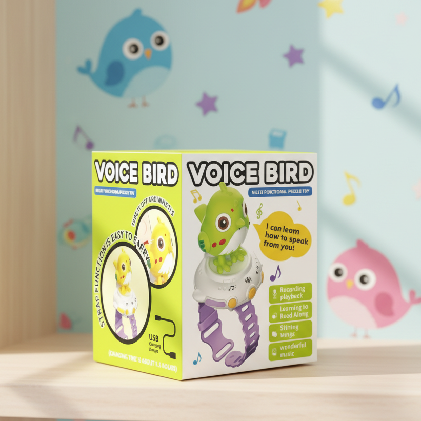 Kids Educational Voice Controlled Bird Watch Toy (Random Color | 027)