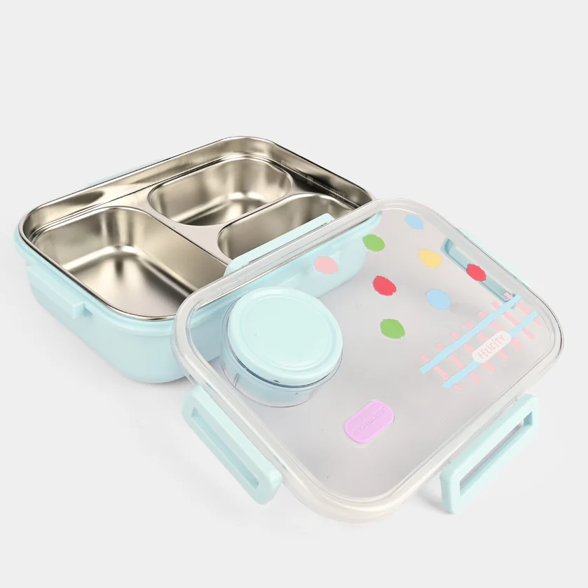 Stainless Steel Lunch Box For Kids With Sauce Container (029-8)