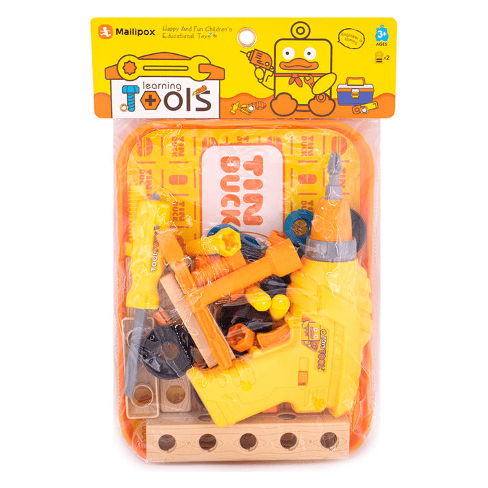 Electric Toy Drill Toy Set for Kids – Battery Operated Pretend Play Tool Kit
