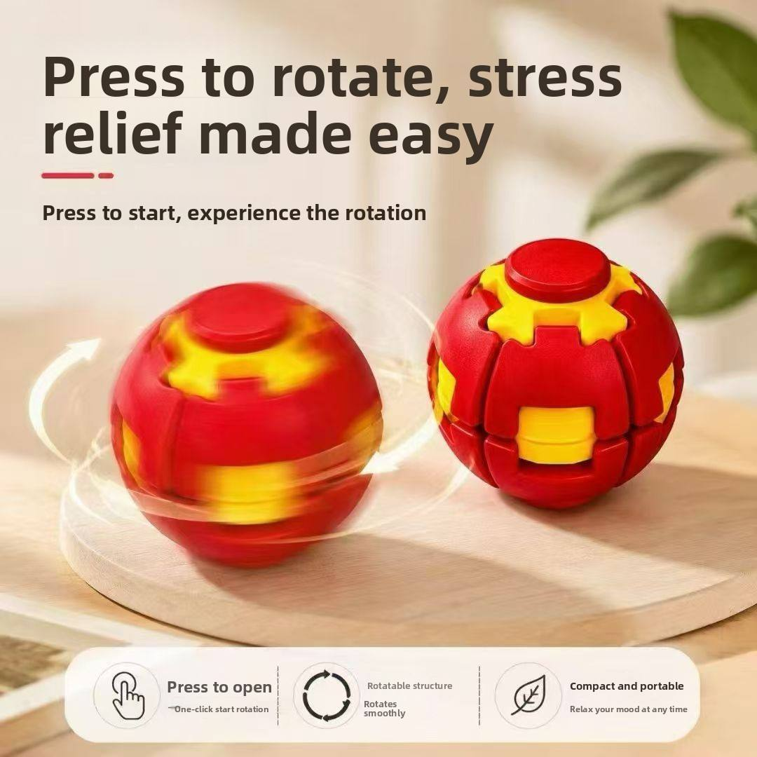 Colorful 3D Printed Press Fidget Spinner Ball (Random Color | 223)