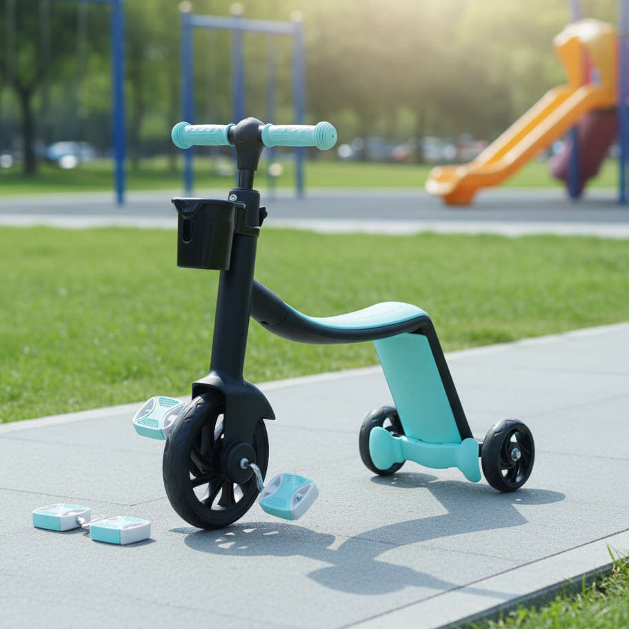 2 in 1 Kids Tricycle Scooter Convertible Balance Bike (6688)