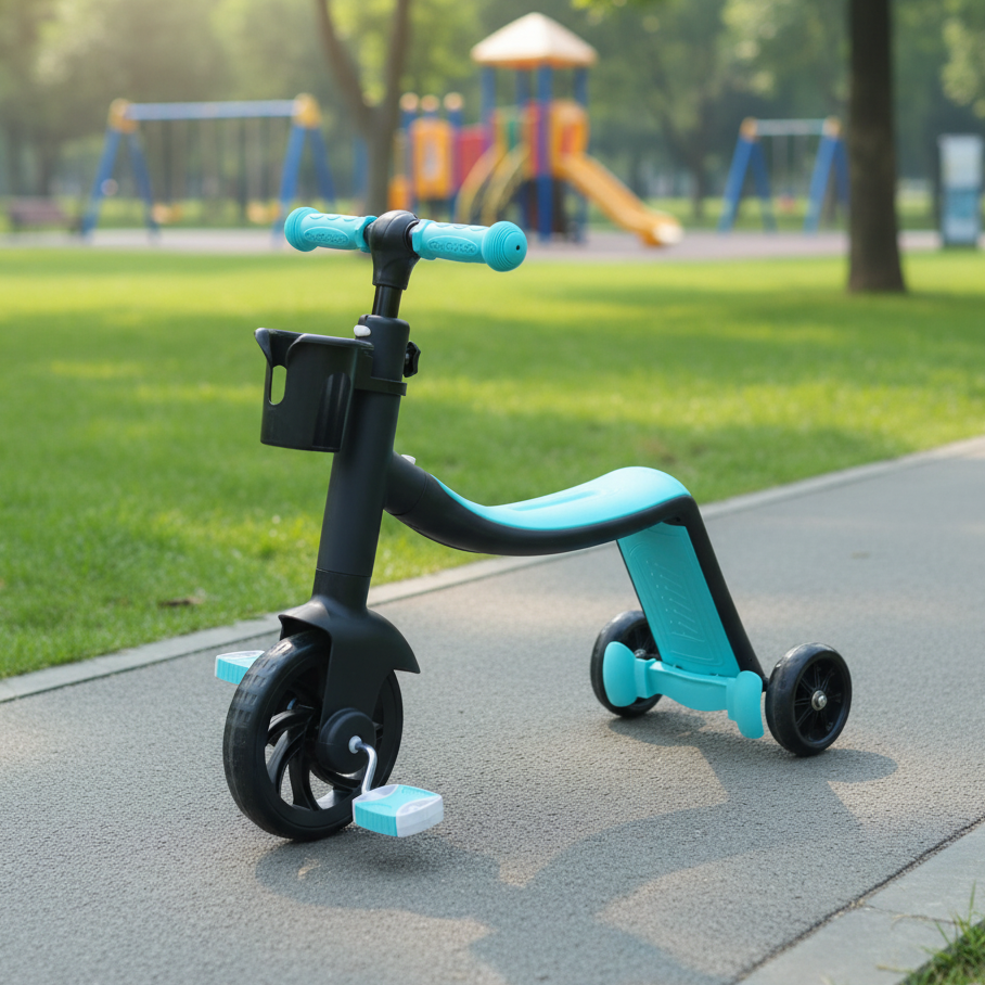 2 in 1 Kids Tricycle Scooter Convertible Balance Bike (6688)