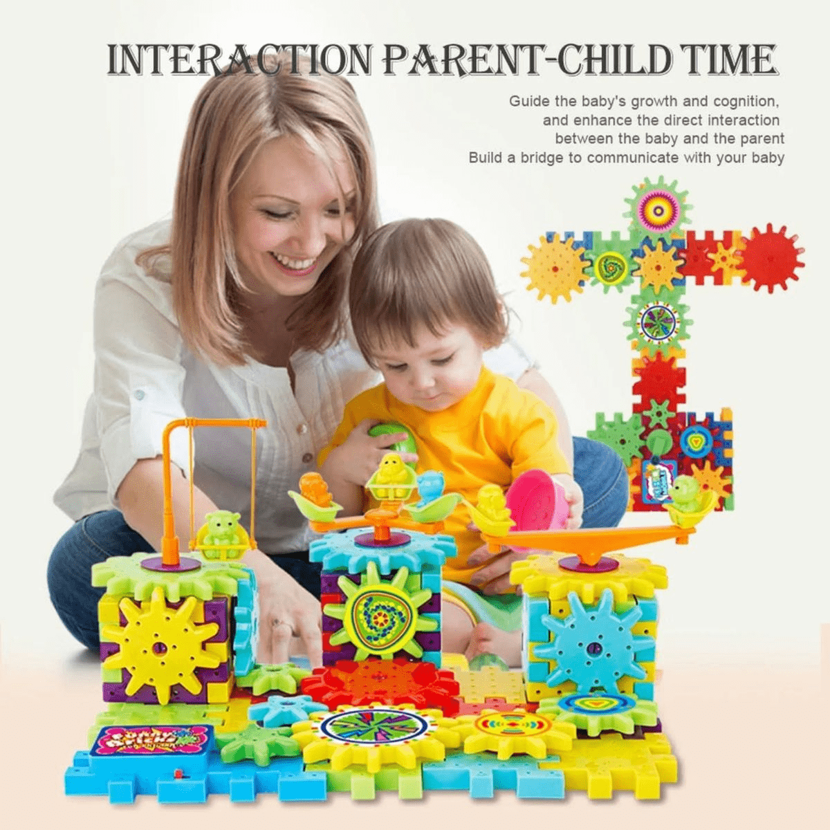 53 Pcs Electric Gear Building Block Toy for Kids (2808)
