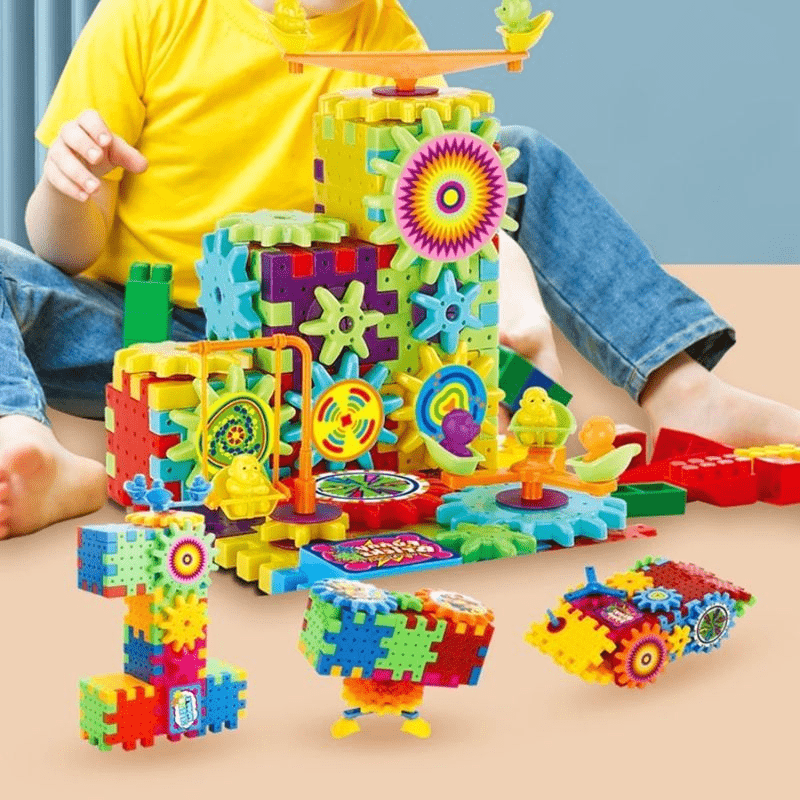 53 Pcs Electric Gear Building Block Toy for Kids (2808)