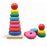 Wooden Stacking Rainbow Tower For Kids (2025-58)
