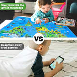 Interactive Talking Animal World Map with Sound For Kids