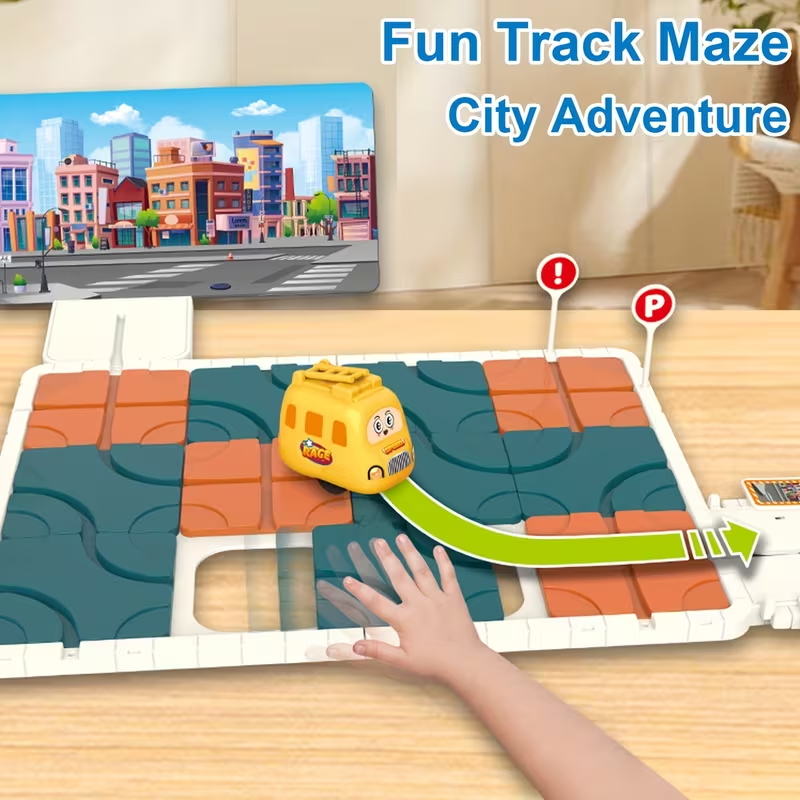 Fun Track Maze City Adventure Puzzle Game (3625)
