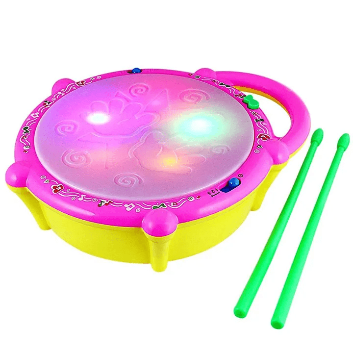 Musical Light Sound Flash Drum with Sticks (168-23)