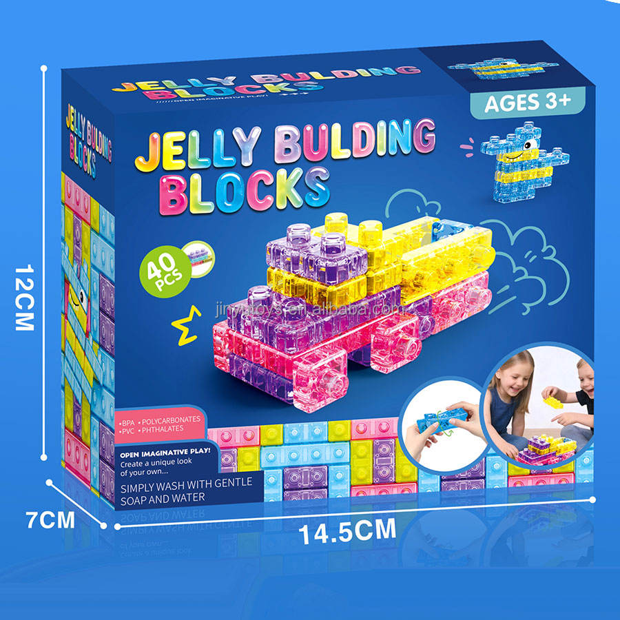 40PCS Transparent Jelly Building Blocks Set (GD2637)