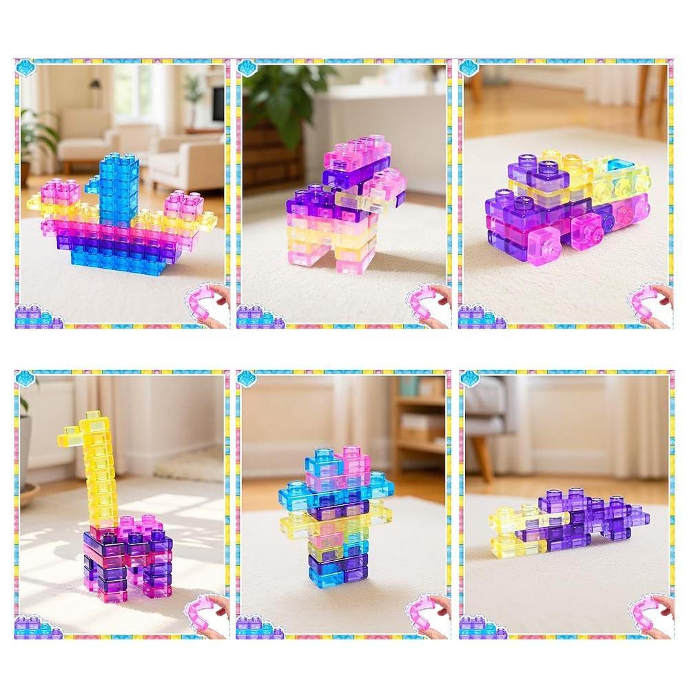 40PCS Transparent Jelly Building Blocks Set (GD2637)