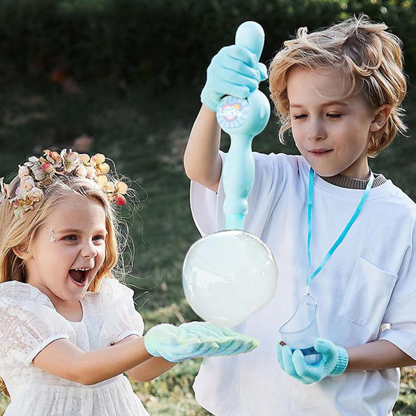 Magic Fog Bubble Wand – Colorful Smoke Bubble Machine Toy for Kids