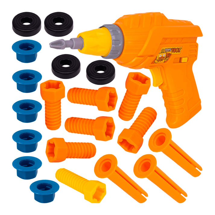 Electric Toy Drill Toy Set for Kids – Battery Operated Pretend Play Tool Kit