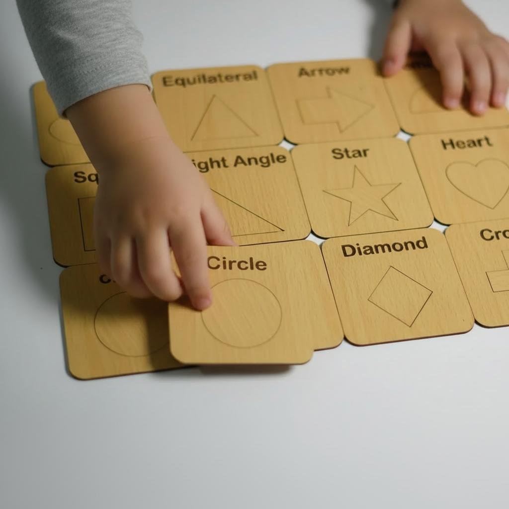 Wooden Signs, Shapes and Puzzles Stencils Set (12Pc)