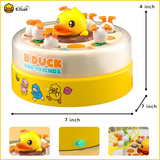 Light-Up Popping Duck Bounce & Catch Toy with Sound