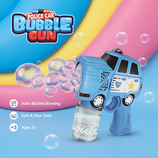 police car bubble target toy for kids bubble shooting toy car Pakistan