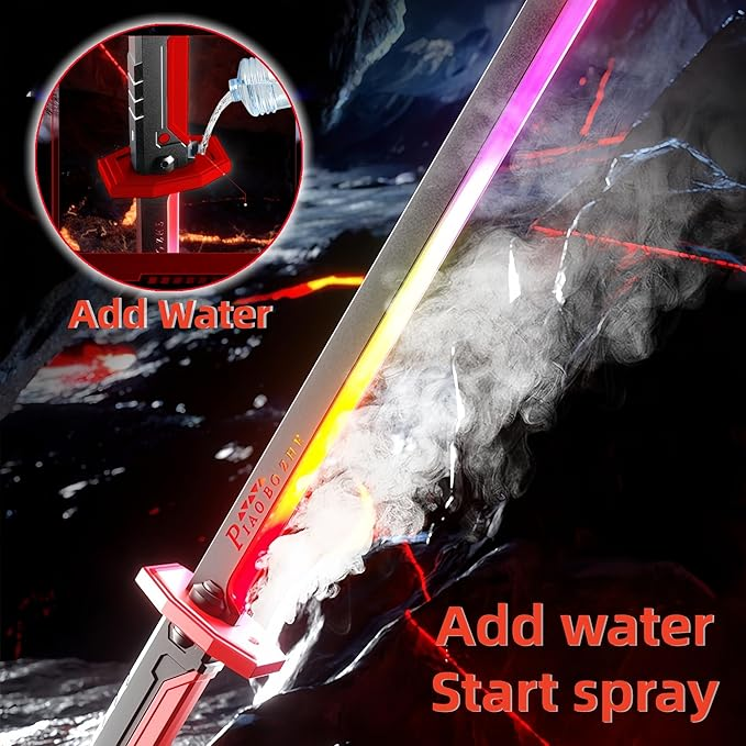 Color Flowing Spark Sword Toy with Smoke Effect (838-1)