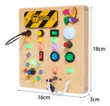 Electric Educational Wooden Montessori Toy with LED Light Switch (TC-044)