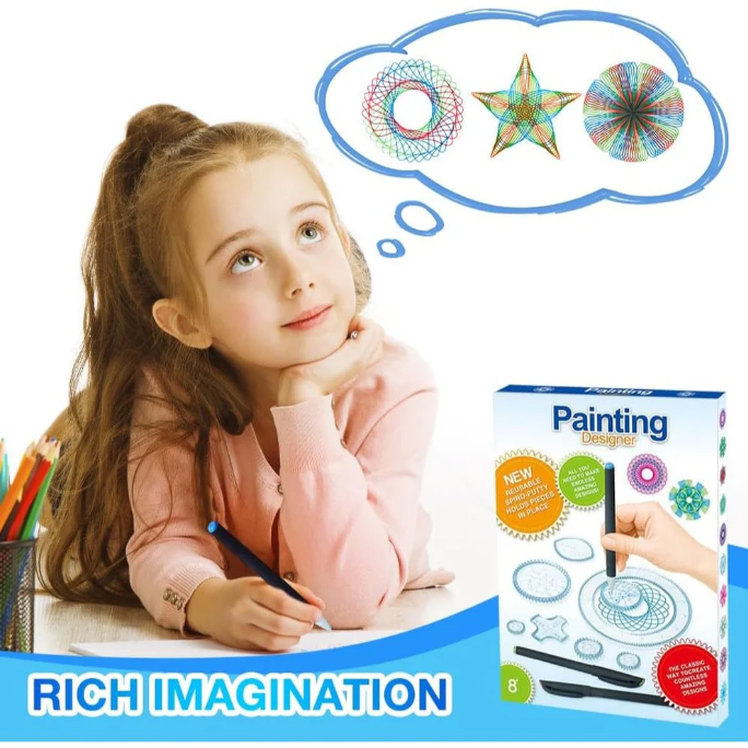 Educational Spirograph Painting Designer Set for Kids (3337A)