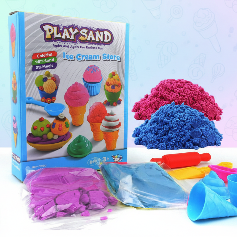 Ice Cream Store Play Sand Playset for Kids (LZY802)