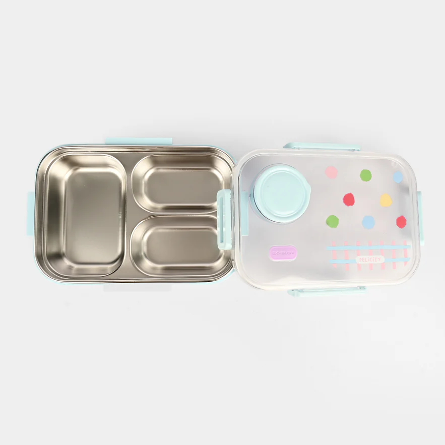 Stainless Steel Lunch Box For Kids With Sauce Container (029-8)