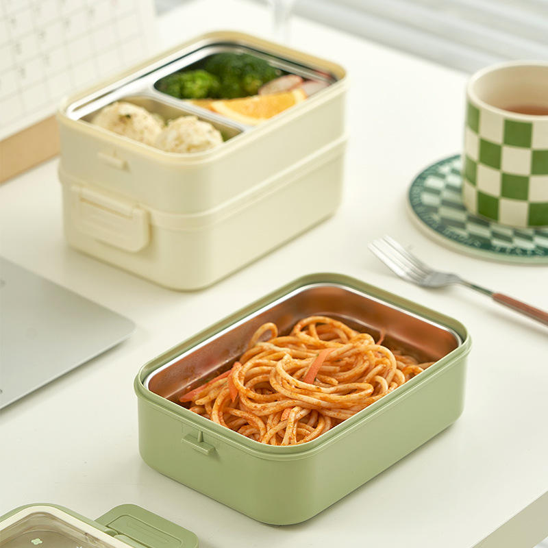Double Layer Stainless Steel Kids Lunch Box (029-9)