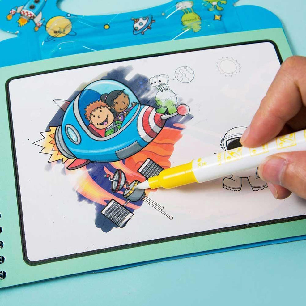 Reusable Drawing Magic Water Pen Coloring Book For kids