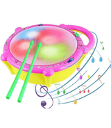 Musical Light Sound Flash Drum with Sticks (168-23)