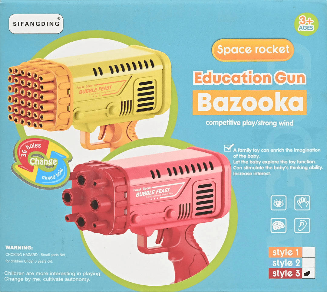 Electric Bazooka Automatic Bubble Gun (2188-65)