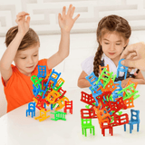 Stacking Chairs Balance Puzzle Battle Building Blocks Game (188D-60)