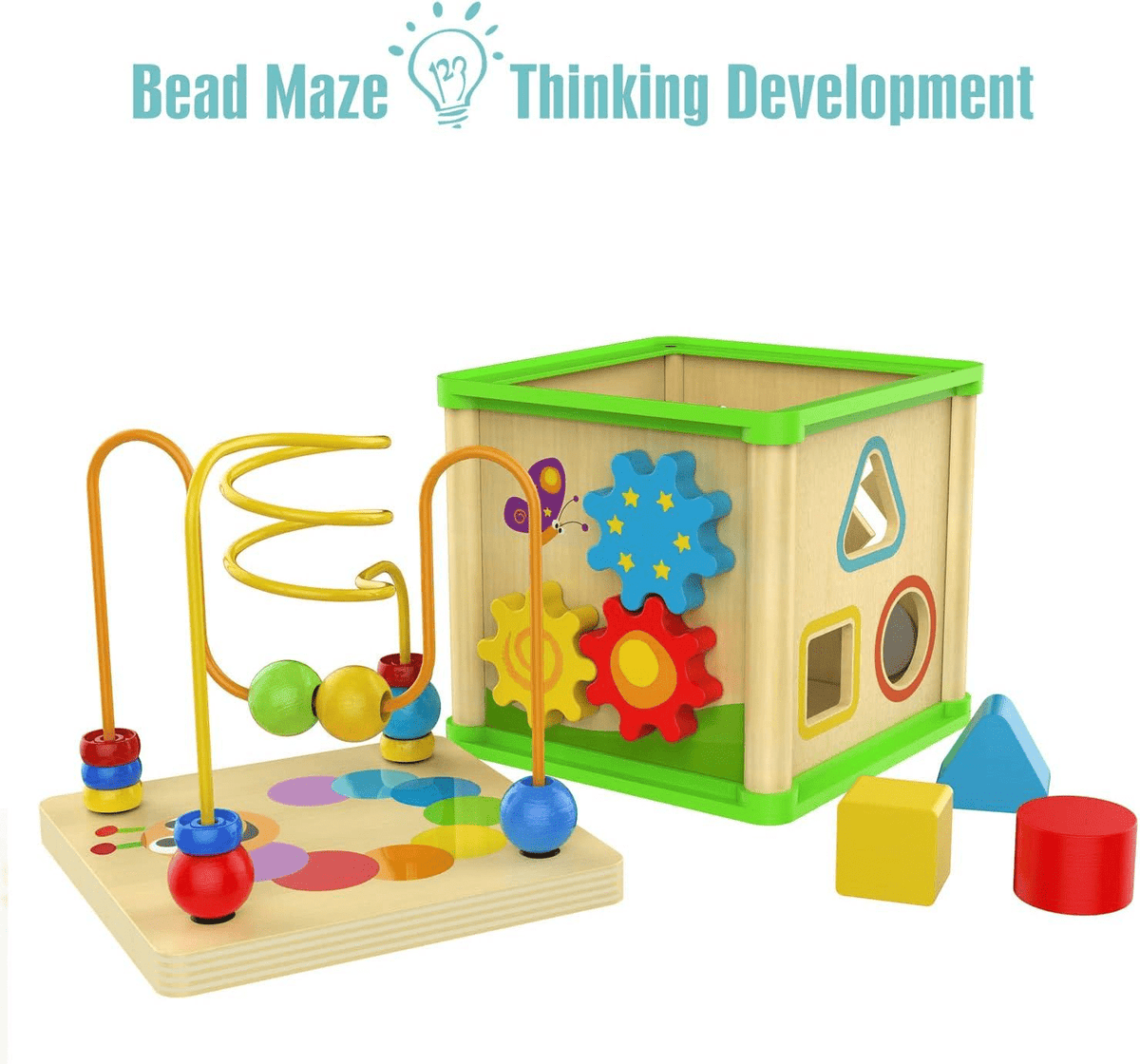 Wooden Activity Cube Board for Kids Hand and Eye Coordination (2025-1 )
