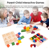 Wooden Puzzle Shapes Educational Toy For Kids - 1 PC (Random) | 2025-7