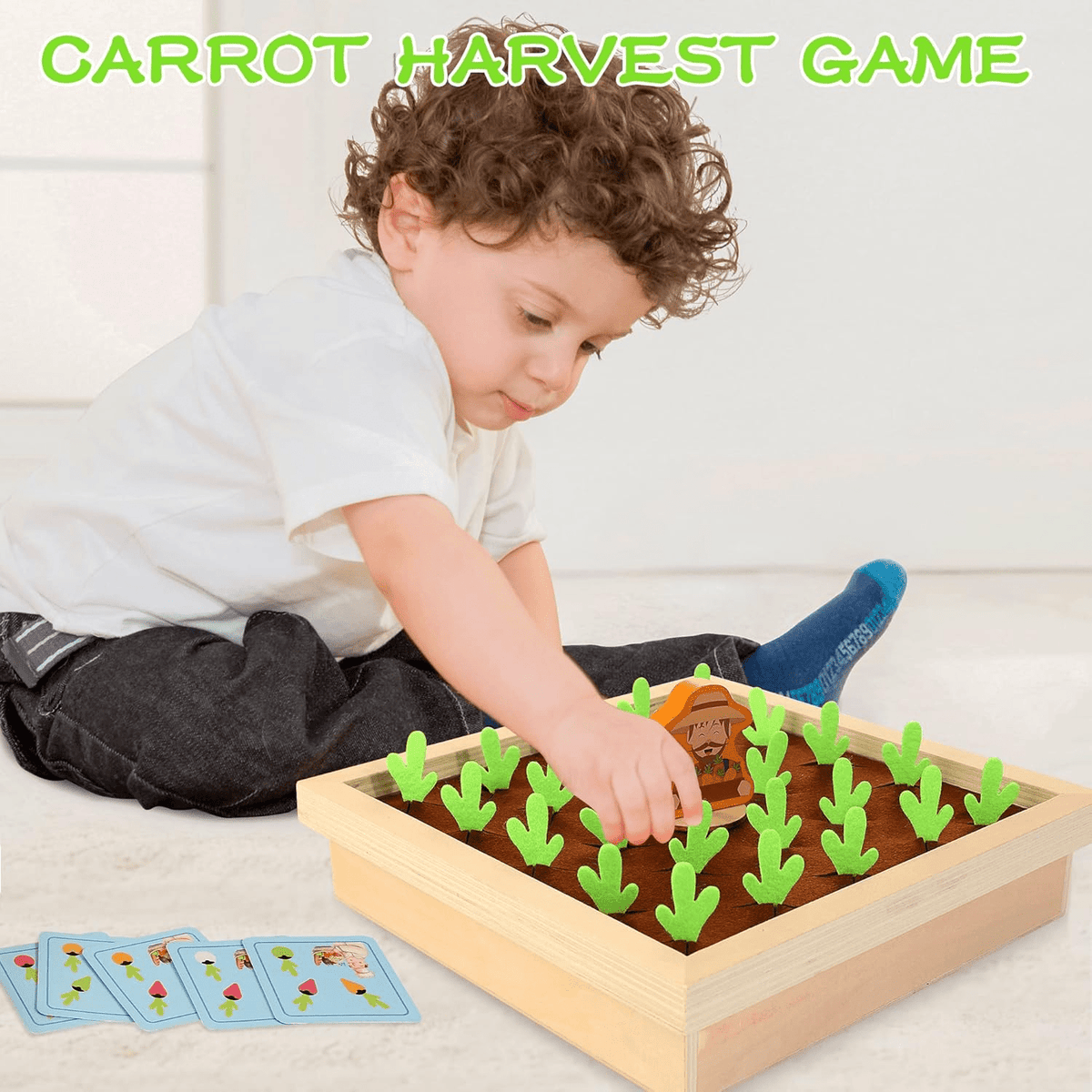 Wooden Vegetable Harvest Learning Game (YT-3688)