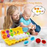 Children's Early Education Multi Shapes & Numbers Eggs Toy (FXB-4)