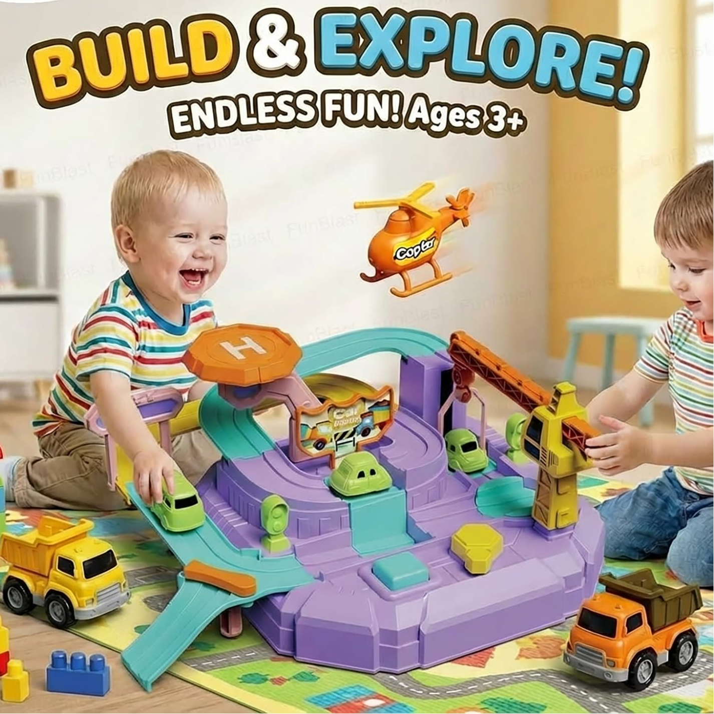 Urban Adventure Car Track Toy for Kids (268-10)