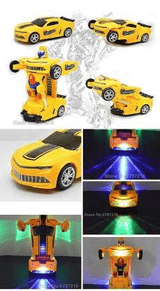 Transformer Robot Car Toy With Lights & Sound For Kids