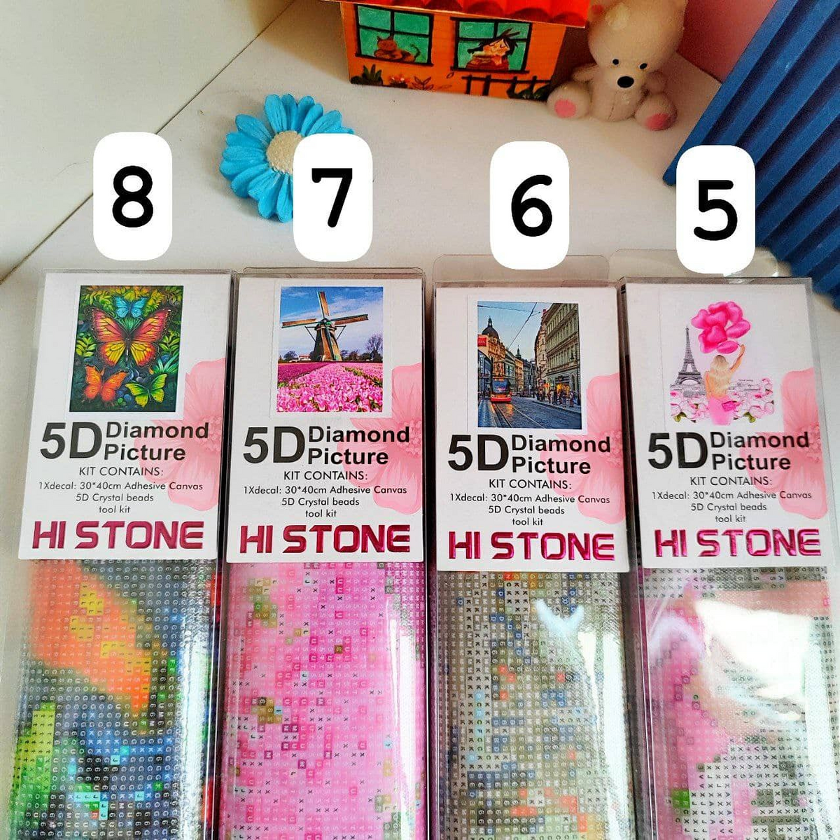 Small 5D Diamond Painting Kit For Home Decoration (Random Designs | PVC-2030)