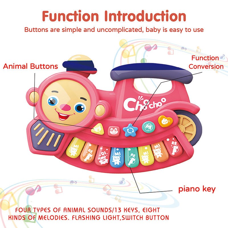 Train Musical Instrument Keyboard Piano for Kids (MTK018A)