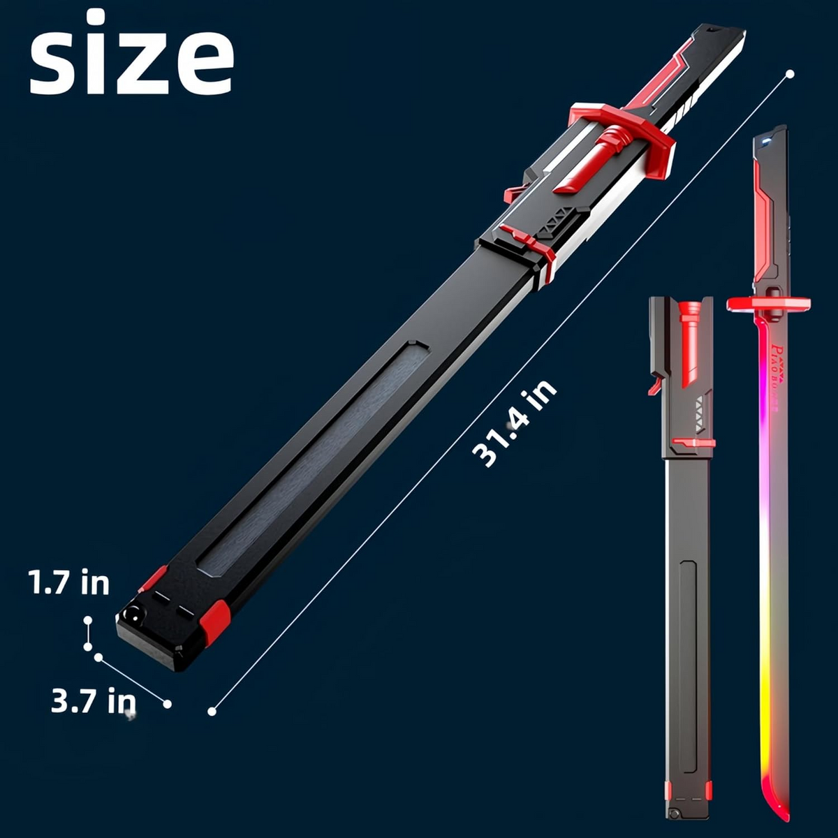 Color Flowing Spark Sword Toy with Smoke Effect (838-1)